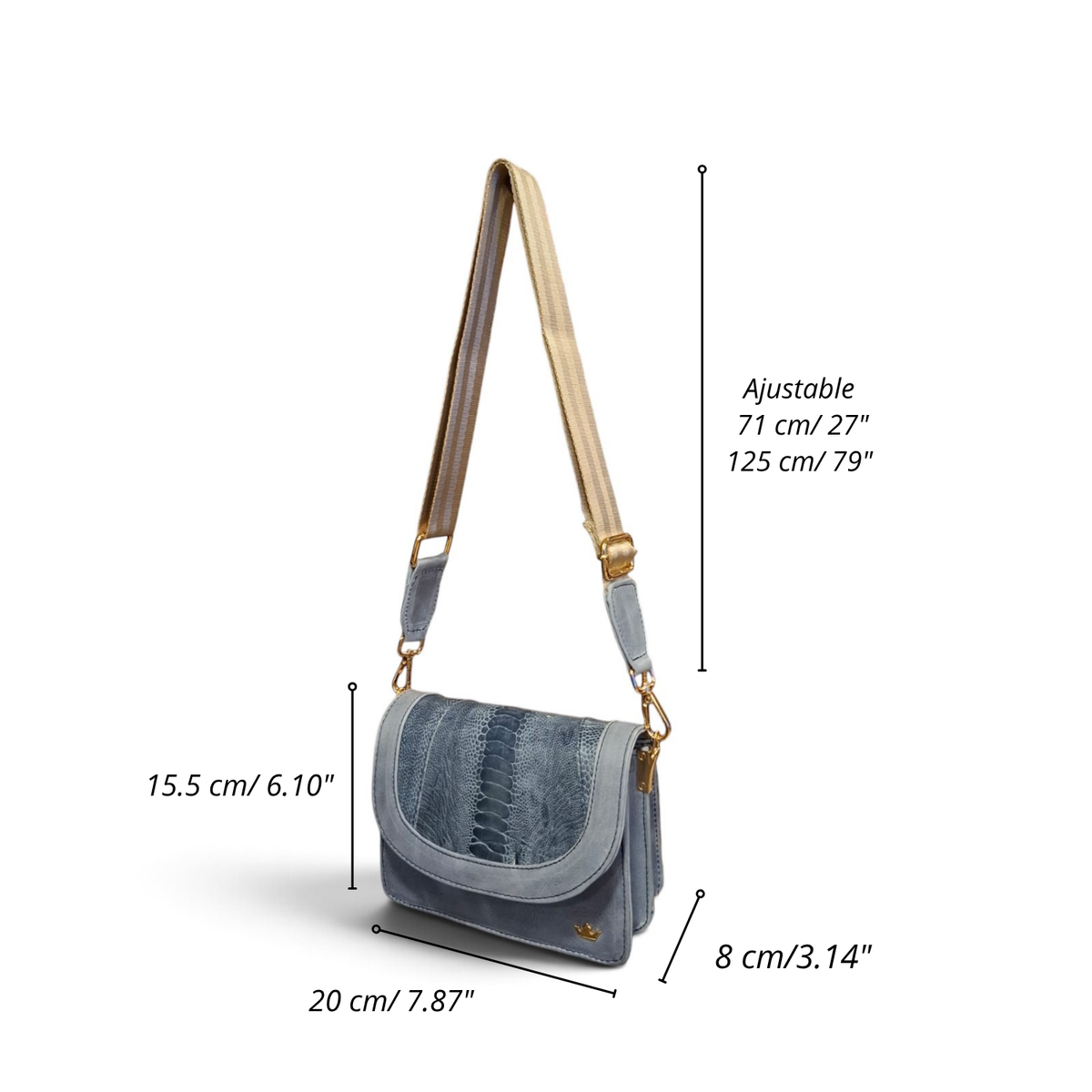 Bolsa Princess Pata de Avestruz